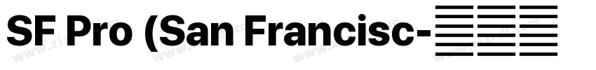 SF Pro (San Francisc字体转换